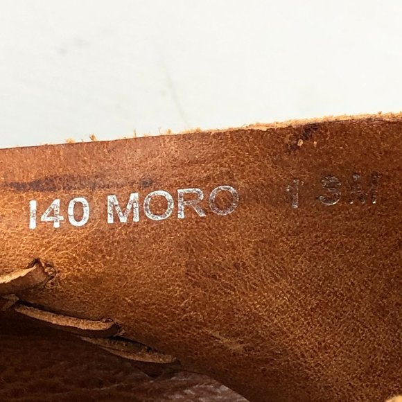 DONALD J PLINER Sport Men's 13M Moro Brown Leather Moc Strap Thong Sandals ITALY - Picture 13 of 13